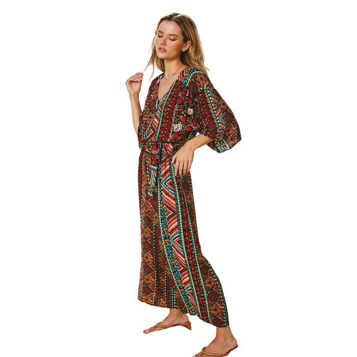 Arete Button Down Kimono Jumpsuit
