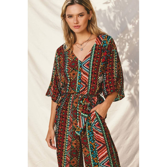 Arete Button Down Kimono Jumpsuit