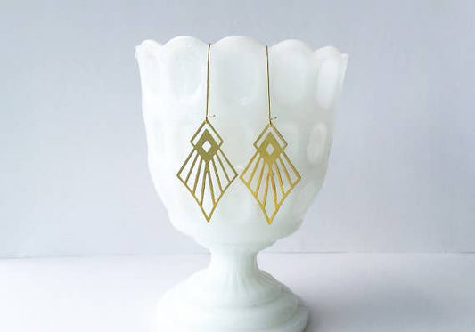 Art Deco Diamond Earrings