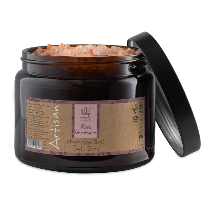 Artisan Rose Geranium Himalayan Bath Salts 550g