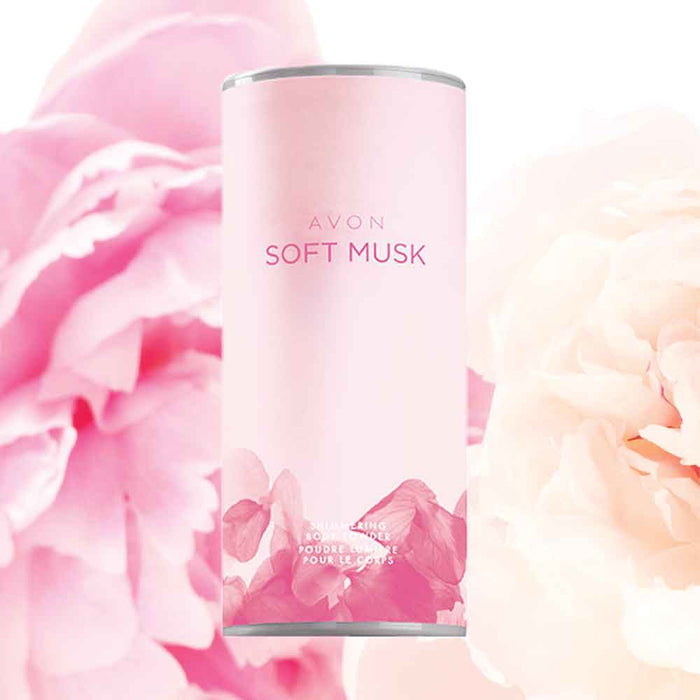 Avon Soft Musk Shimmering Body Powder - 40g