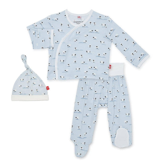 Baa Baa Baby Blue Kimono Set NB