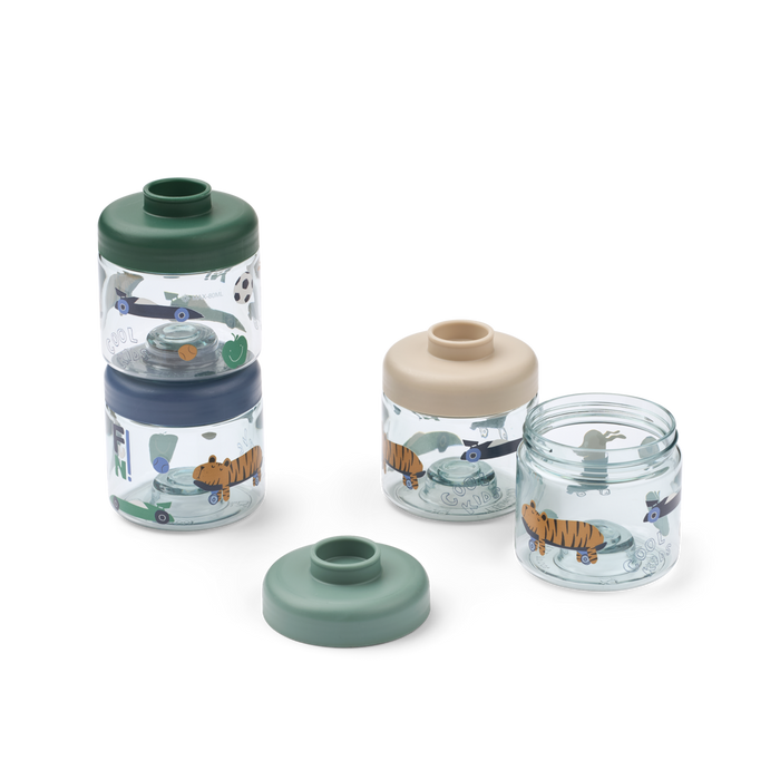 Liewood - Baby Food Boxes - Dominique - Tritan - Fun/Beach Blue