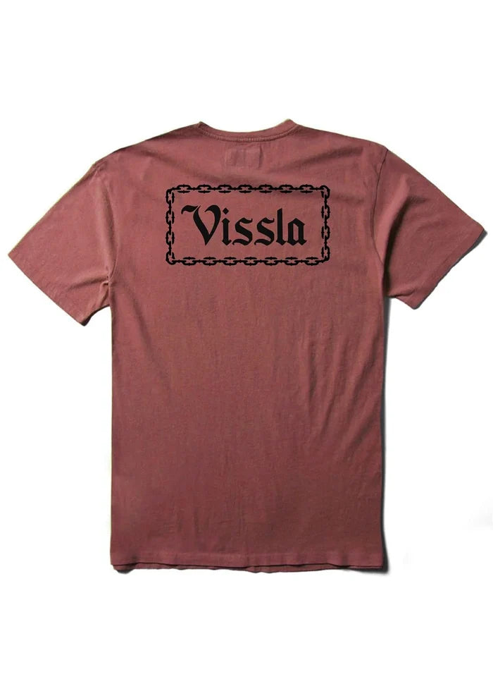 Vissla Backslash graphic t-shirt back print view
