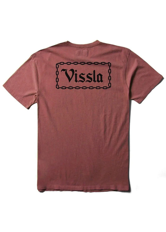 Vissla Backslash graphic t-shirt back print view