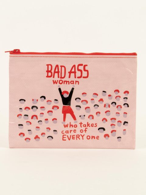 Bad Ass Woman Zipper Pouch