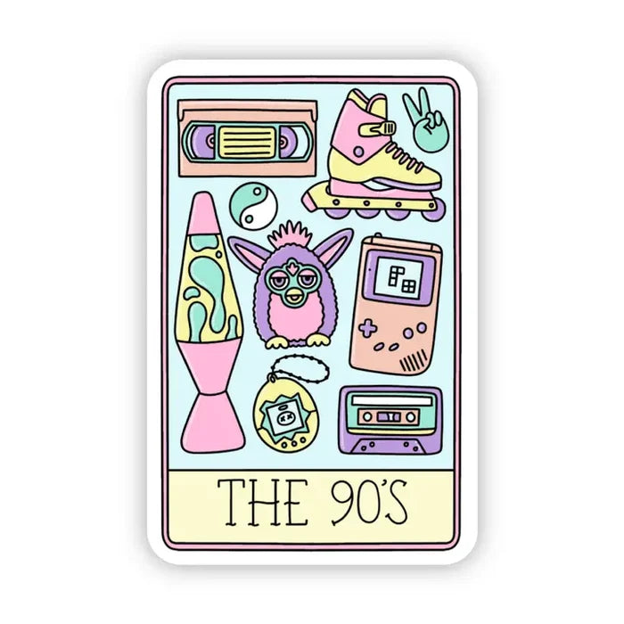 Big Moods 'The 90s' Tarot Card Vinyl Sticker
