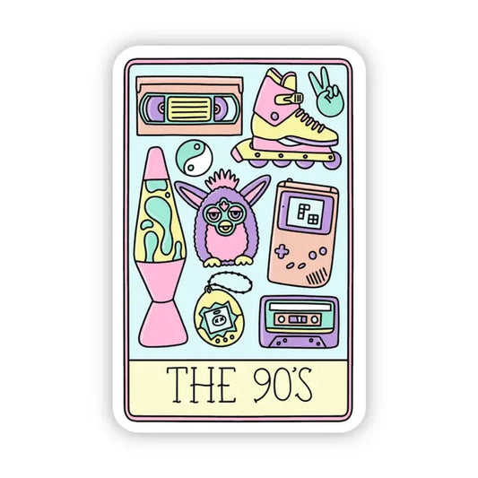 Big Moods 'The 90s' Tarot Card Vinyl Sticker