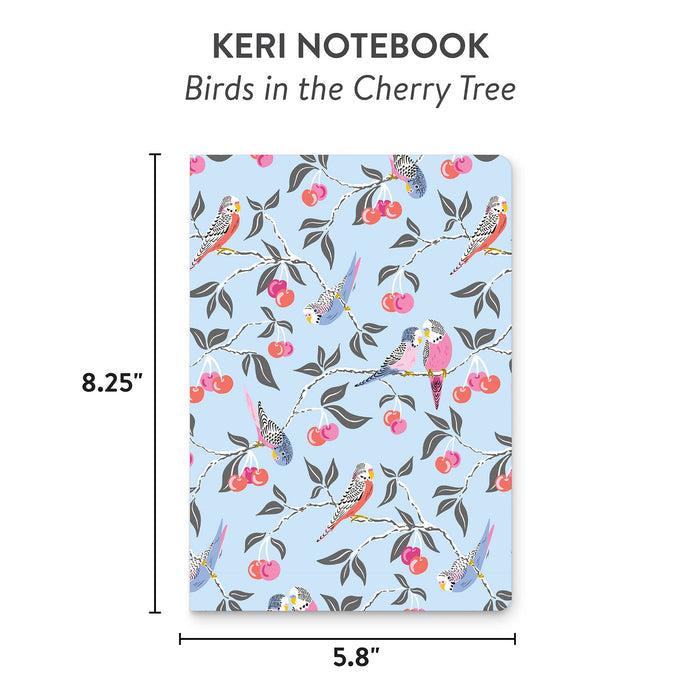 Birds in the Cherry Tree Keri Notebook - Olita Gifts & Goods