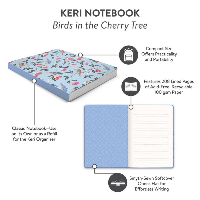 Birds in the Cherry Tree Keri Notebook - Olita Gifts & Goods