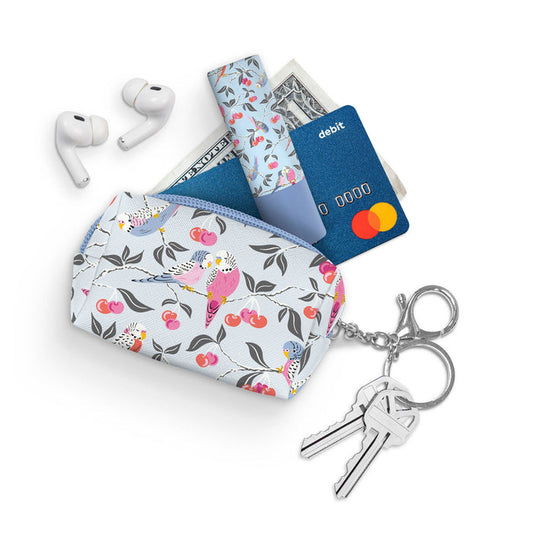 Birds in the Cherry Tree Key Chain Pouch - Olita Gifts & Goods