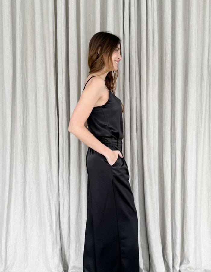 Black Cowl Neck Cami