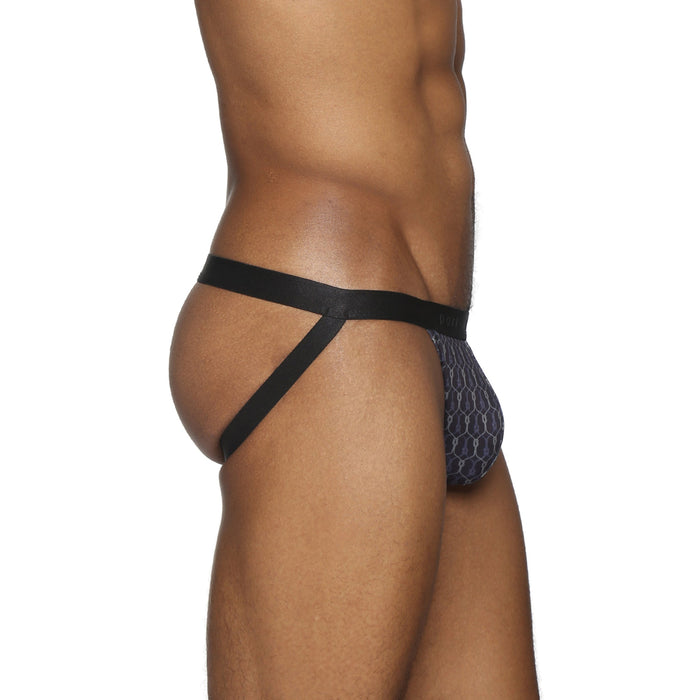 Black Sailor's Knot Printed Jock Strap - Parke & Ronen