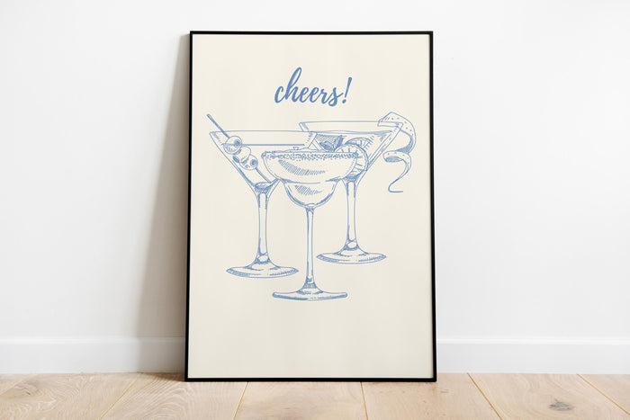 Blue Bar Cart Wall Art Set Of 3 Trendy Bar Cart Decor Tequila Print Give It Your Best Shot Tell me when Print Modern Bar Cart Print DIGITAL