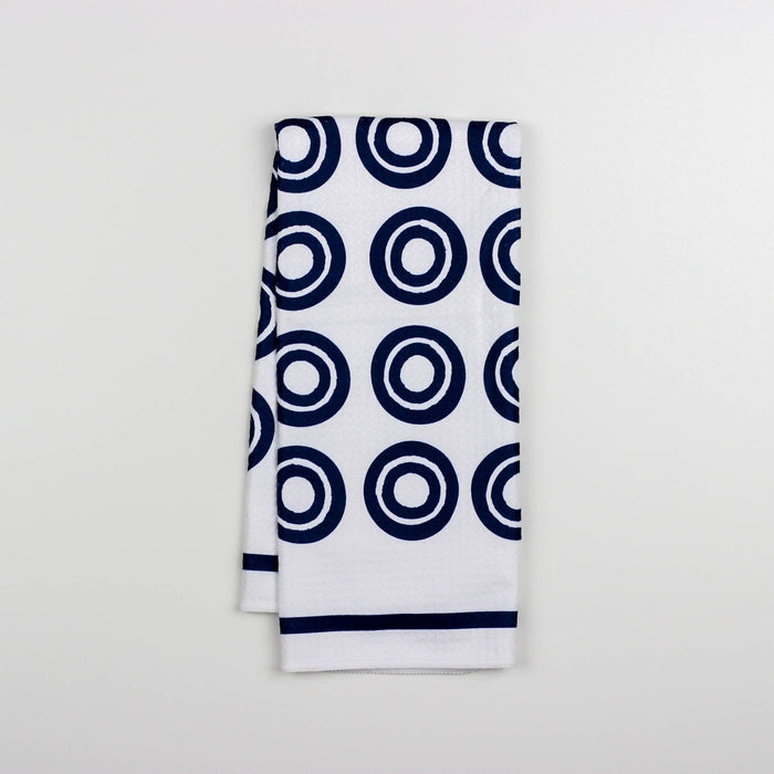 Blue Circles Dish Towel - 16''x24''