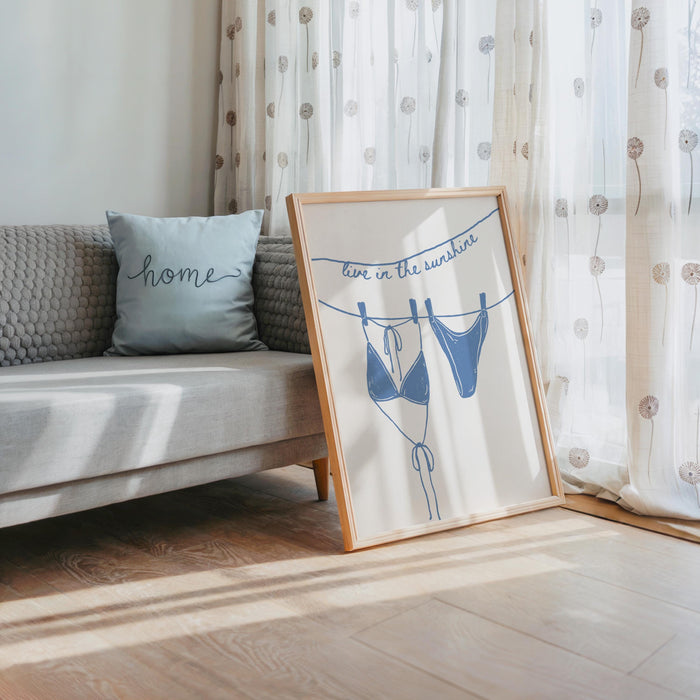 Blue Coastal Gallery Wall Set, Beach House Wall Art, Hamptons Style Decor, Meet Me At The Beach Print Set, Trendy Coastal Bundle Print Set