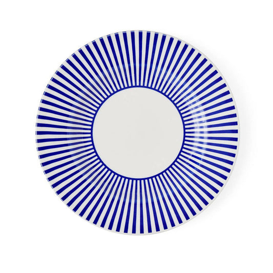Blue Italian Steccato Plate 8.75" by Spode