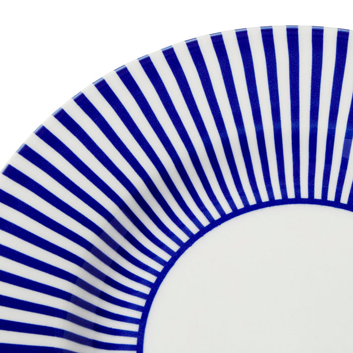 Blue Italian Steccato Plate 8.75" by Spode