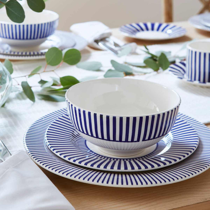 Blue Italian STECCATO RIMLESS BOWL 6.5" by Spode