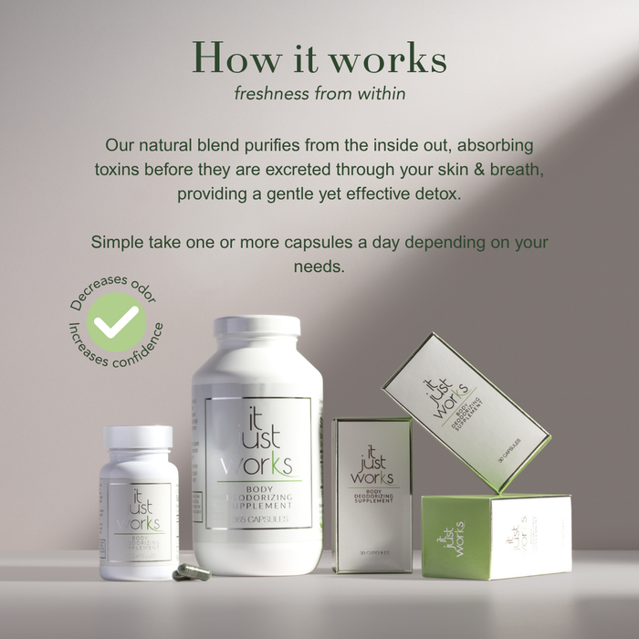 Body Deodorizing Supplement | 6 Pack Bundle