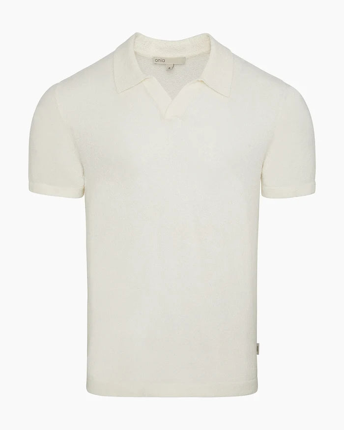 Boucle Knit Johnny Polo