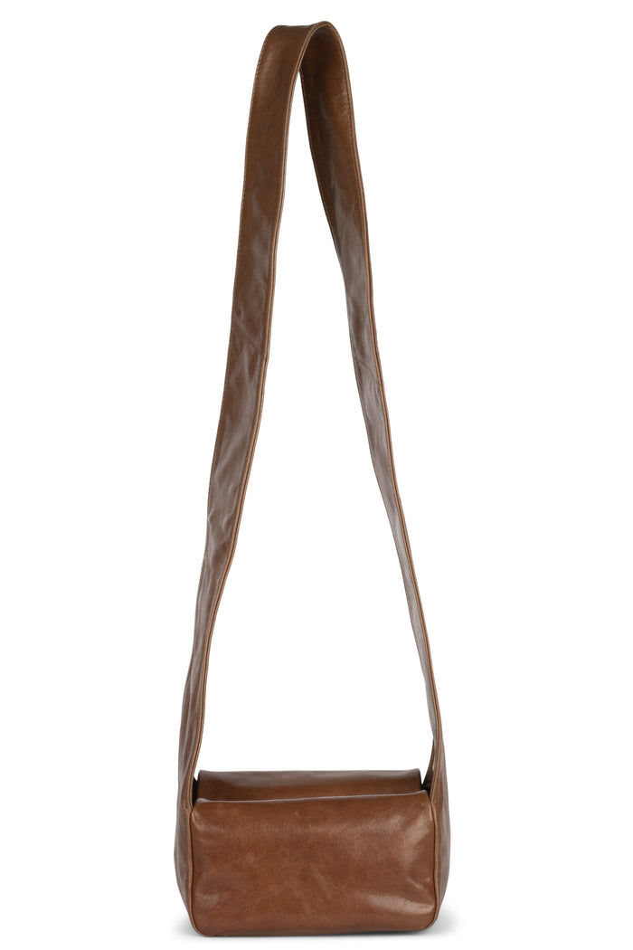 BOXED-UP Jeffrey Campbell Crossbody Bag Brown