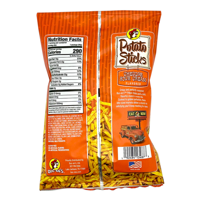 Buc-ee’s Potato Sticks – Cheddar Sour Cream