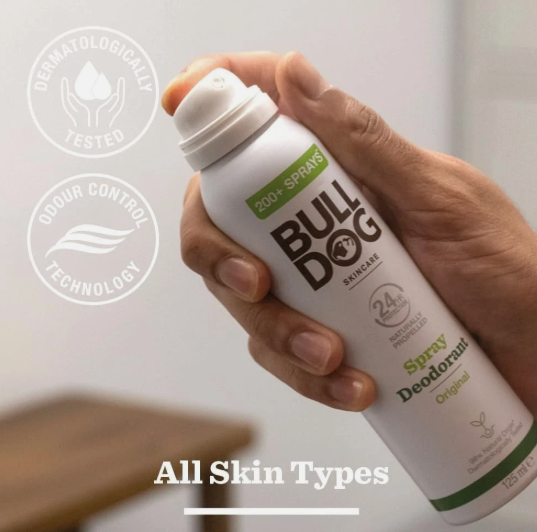 Bulldog Spray Deodorant Original 125ml