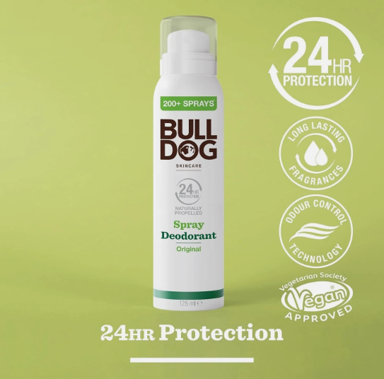 Bulldog Spray Deodorant Original 125ml
