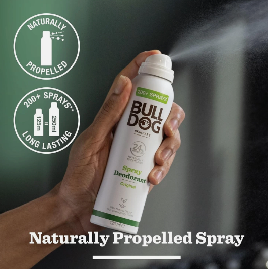 Bulldog Spray Deodorant Original 125ml
