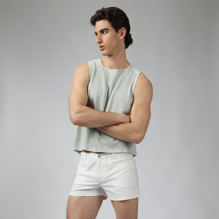 Cactus Pointillist Muscle Tee - Parke & Ronen