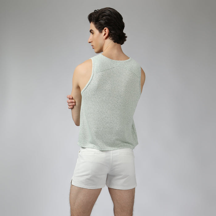 Cactus Pointillist Muscle Tee - Parke & Ronen
