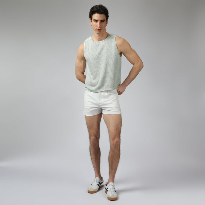 Cactus Pointillist Muscle Tee - Parke & Ronen