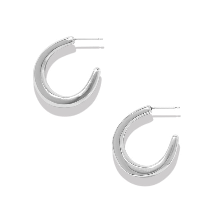 Cascade Rio Hoop Earrings silver