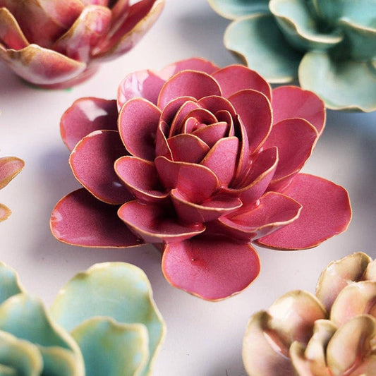Ceramic Pink Begonia - Olita Gifts & Goods