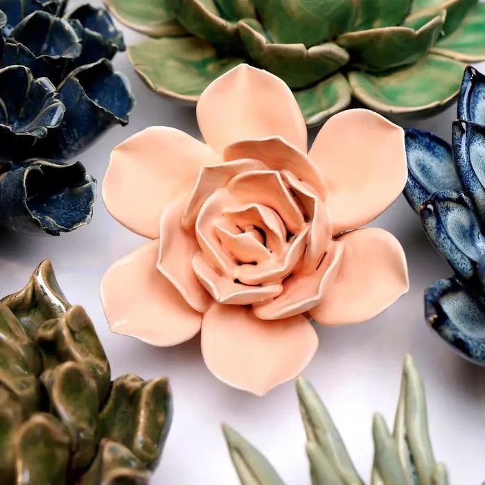 Ceramic Pink Rose - Olita Gifts & Goods