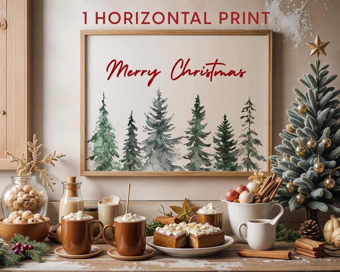 Christmas Wall Art Mega Bundle 25+ Prints, Holiday Poster Set, Retro Xmas Printable Decor, Festive Digital Download, Christmas Gift Bundle