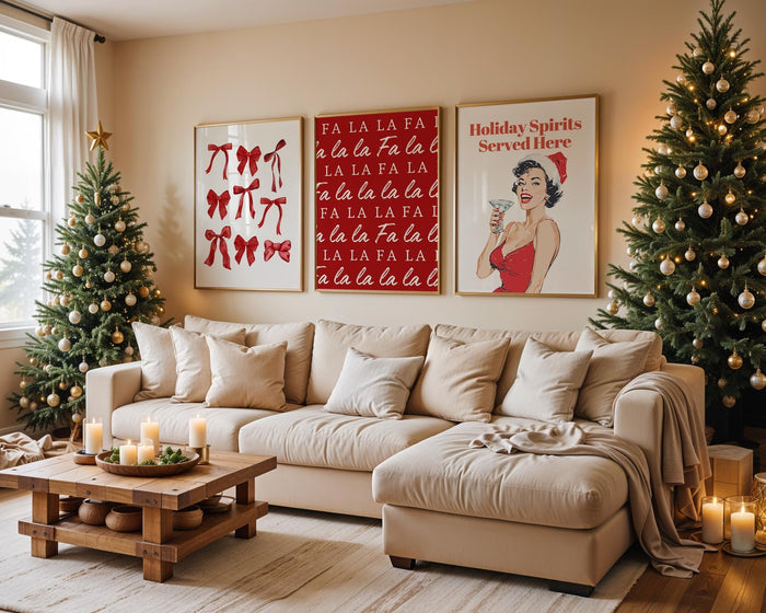 Christmas Wall Art Mega Bundle 25+ Prints, Holiday Poster Set, Retro Xmas Printable Decor, Festive Digital Download, Christmas Gift Bundle