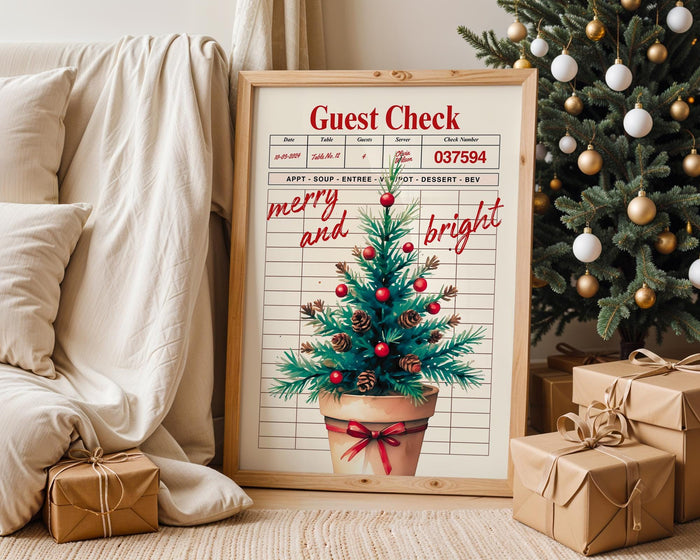 Set of 3 Christmas Prints, Christmas Wall Art, Guest Check Print, Holiday Decor, Typography Art, Christmas Coctail Print DIGITAL DOWNLOAD