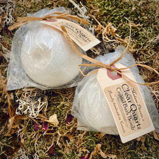 Clear Quartz Crystal Bath Bomb