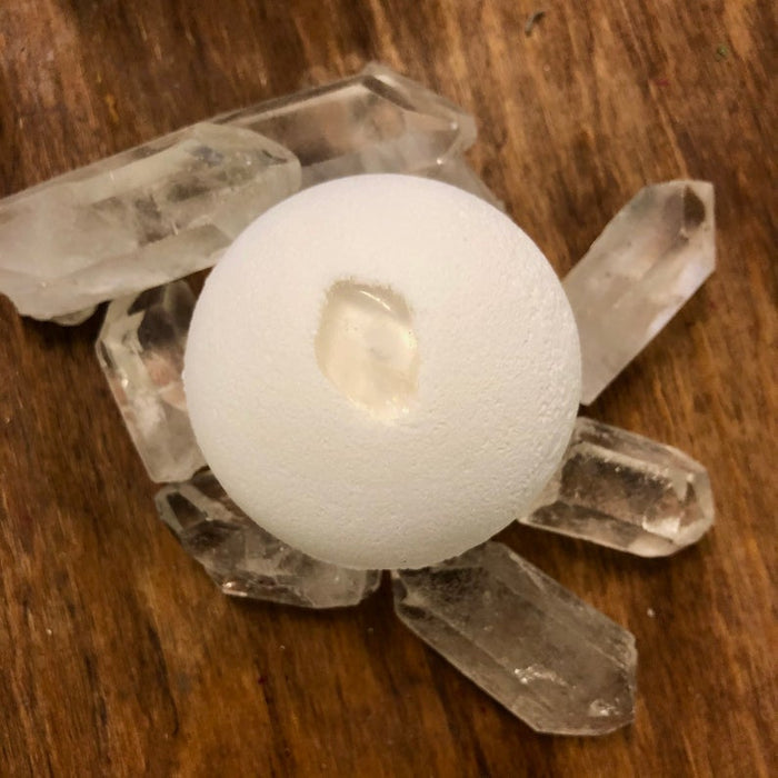 Clear Quartz Crystal Bath Bomb