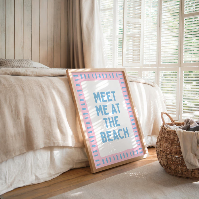 Coastal Beach Gallery Wall Set, Pink Blue Coastal Prints, Beach House Wall Art, Summer Beach Decor, Preppy Coastal Poster Set, Printable Art