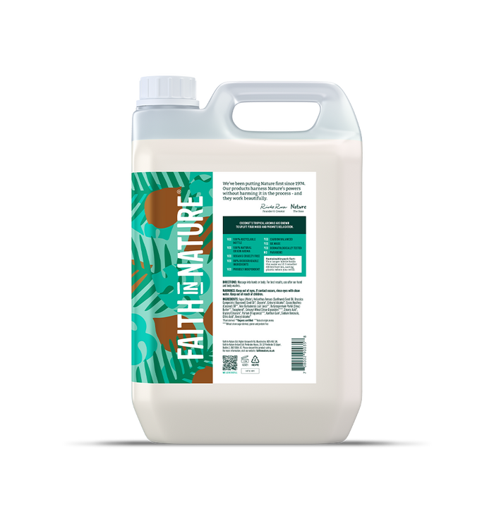 Faith In Nature Organic Coconut Body Lotion 5L Refill