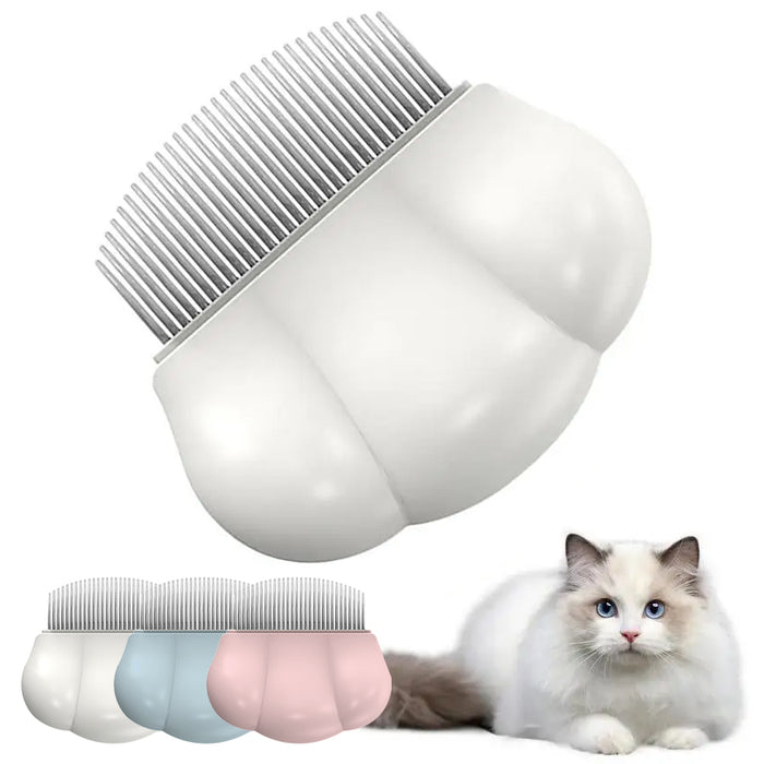 Comfort Handle Pet Flea Removal Brush for Dogs & Cats