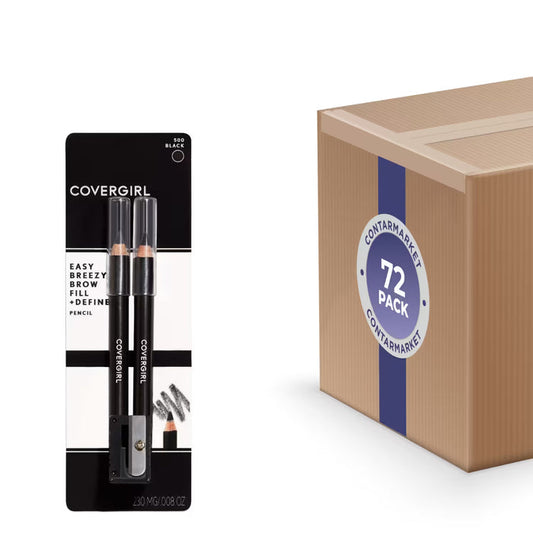 COVERGIRL Easy Breezy Brow Pencil, 500 Brown - 72 Pack