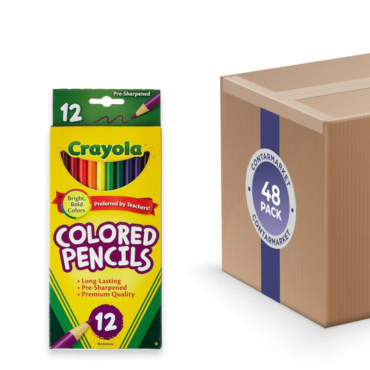 Crayola Bright Colored Pencils 12 Count Pre-Sharpened - 48 Pack