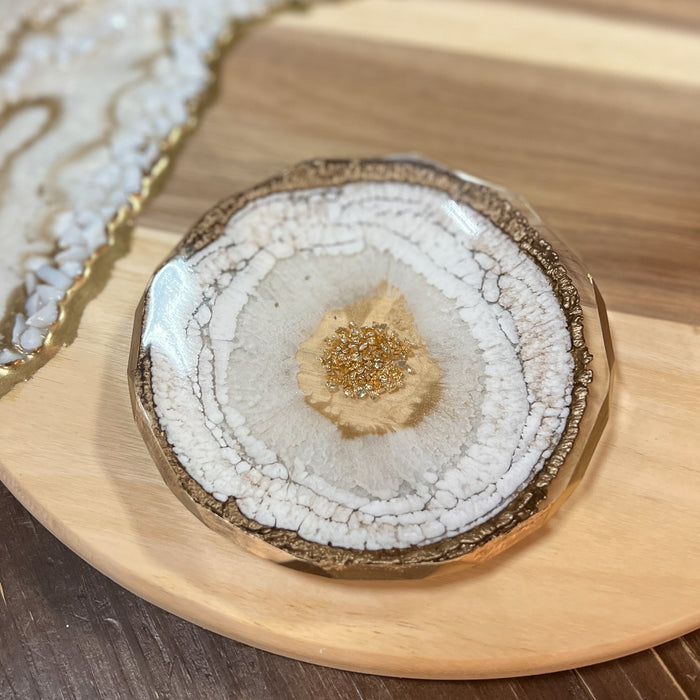 Cream & Gold Wood Decor