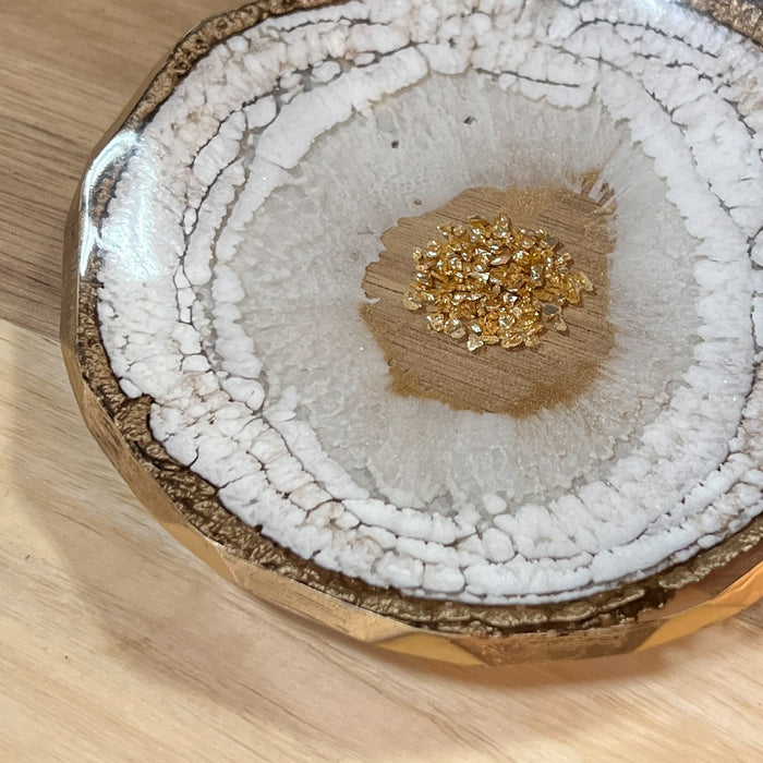 Cream & Gold Wood Decor