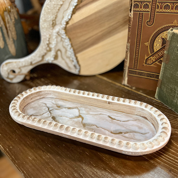 Cream & Gold Wood Decor