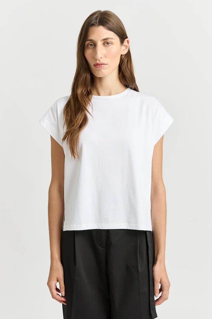 CREW NECK TANK | White - Darling & Domain